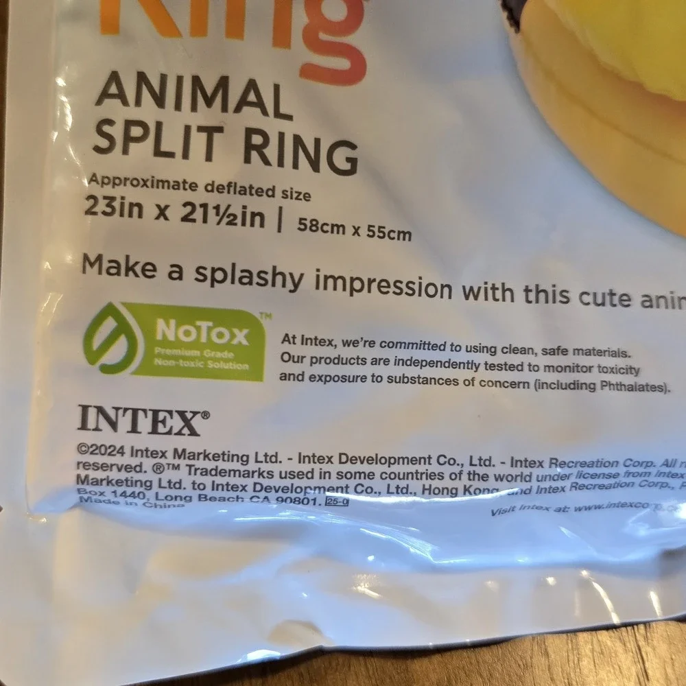 Intex Bee Animal Split Swim Ring Float Ages 3-6 23